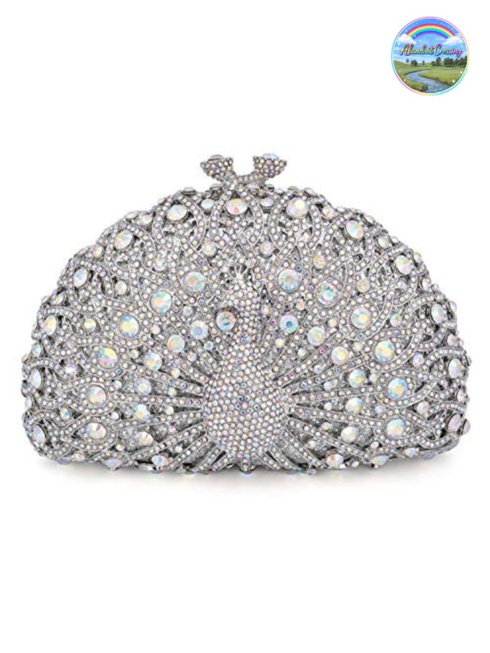 Rhinestone Evening Clutch Handbag Sparkly Crystal Bridal Purse